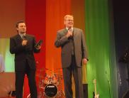 Rev. Preusser preaching in St. Petersburg