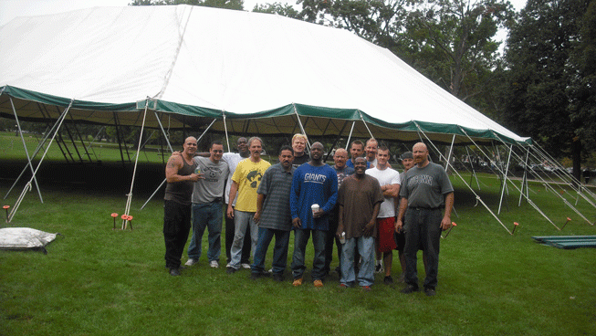 Helpers from Youth Challenge, Vic Paradis & others