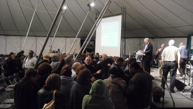 Bishop Wiles preached on Salvation